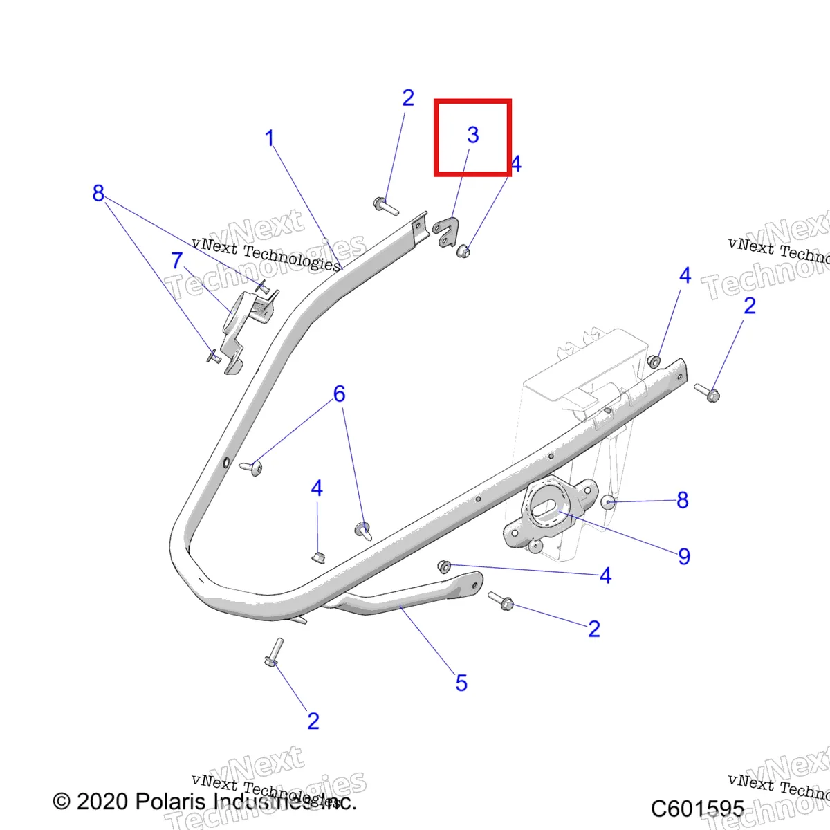 Деталь 5273183 на схеме узла Body, Bumper, Front