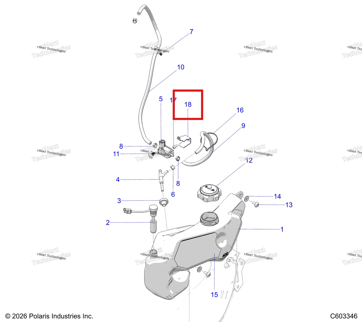Деталь 5273749-329 на схеме узла Engine, Oil Bottle And Pump, Turbo