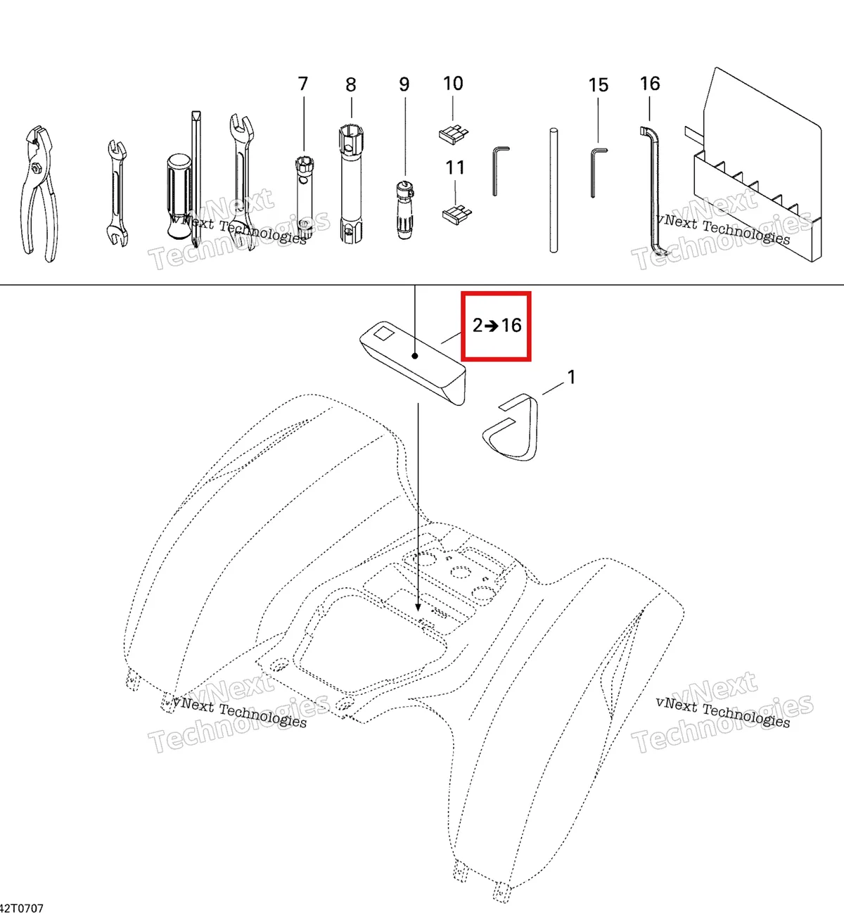 Деталь 529000000 на схеме узла 2007 Can-Am DS 650 X Rear Cargo Box