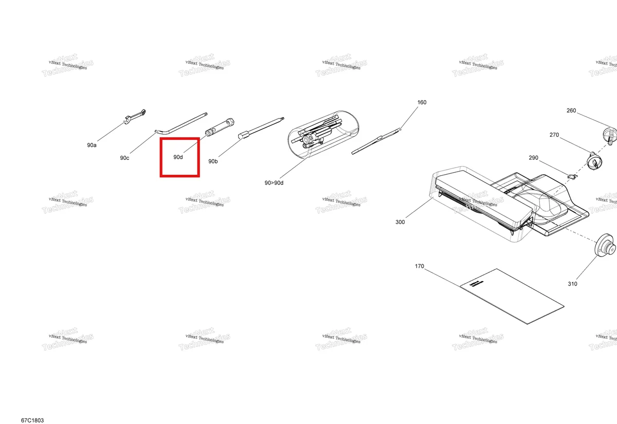 Деталь 529014900 на схеме узла 2018 Can-Am MAVERICK Mirrors And Tools Maverick
