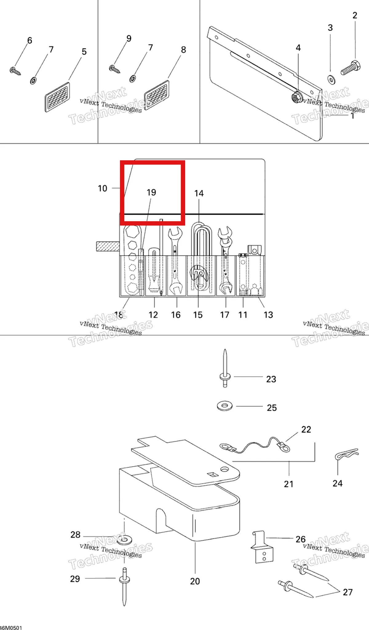 Деталь 529034200 на схеме узла 2005 Ski-Doo Tundra R Utilities