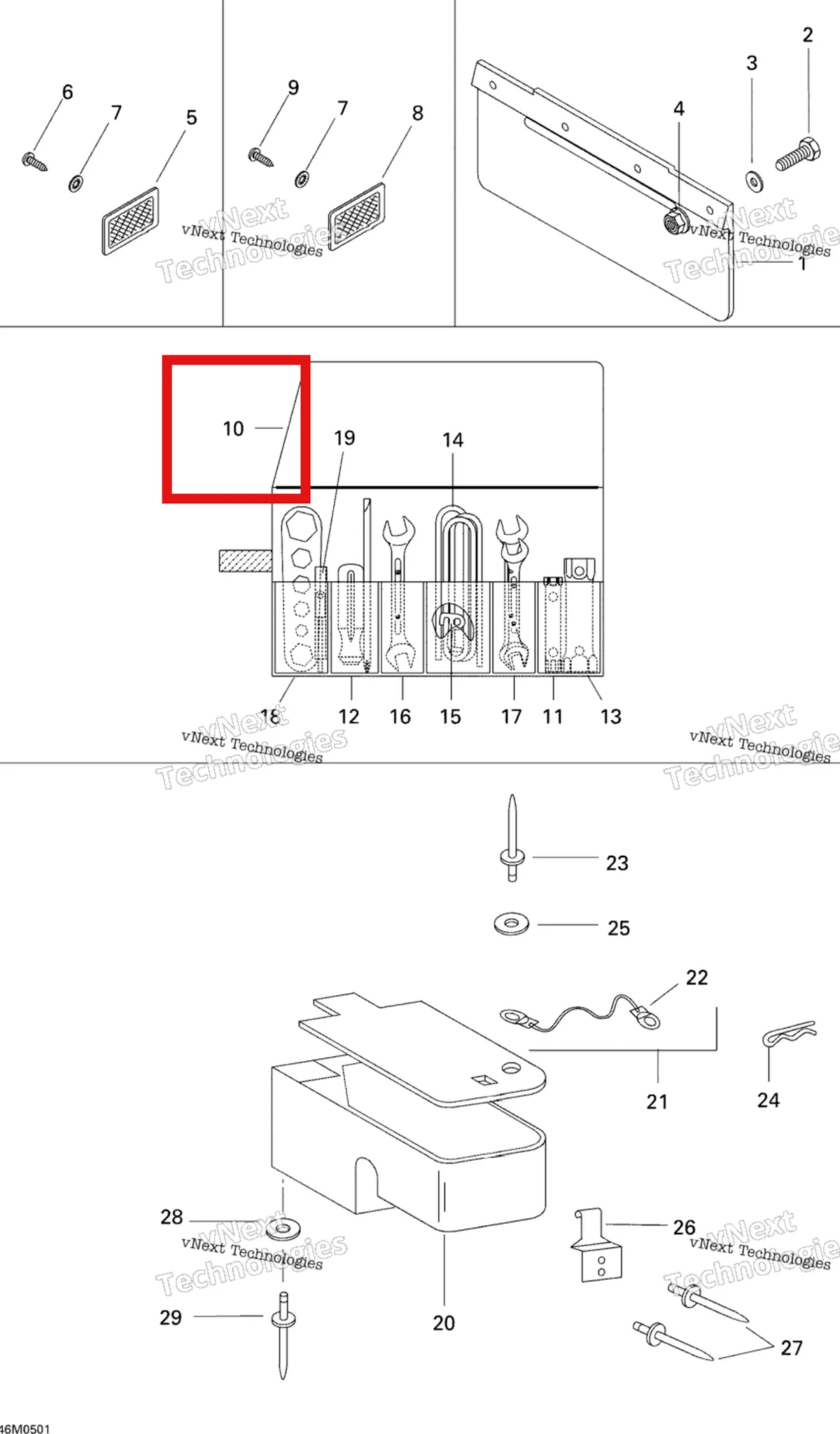 Деталь 529034300 на схеме узла 2005 Ski-Doo Tundra R Utilities