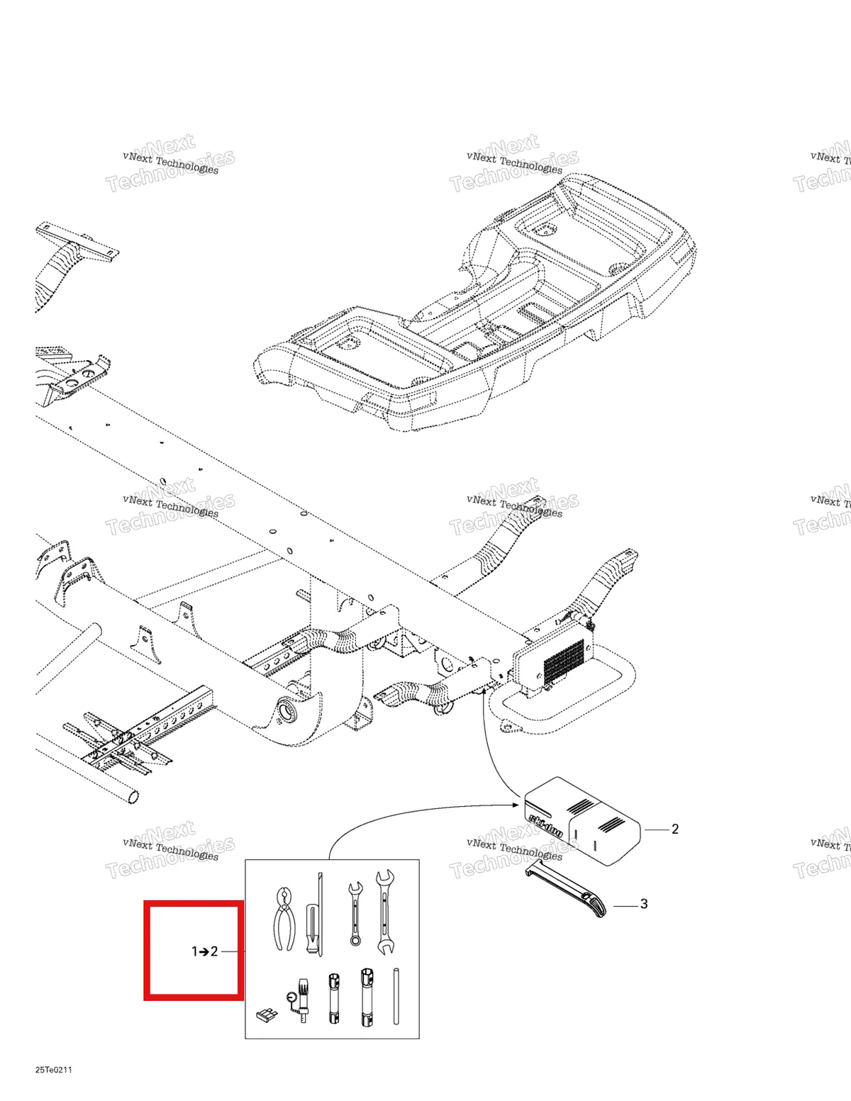 Деталь 529035783 на схеме узла 2003 Can-Am Rally Luggage Rack