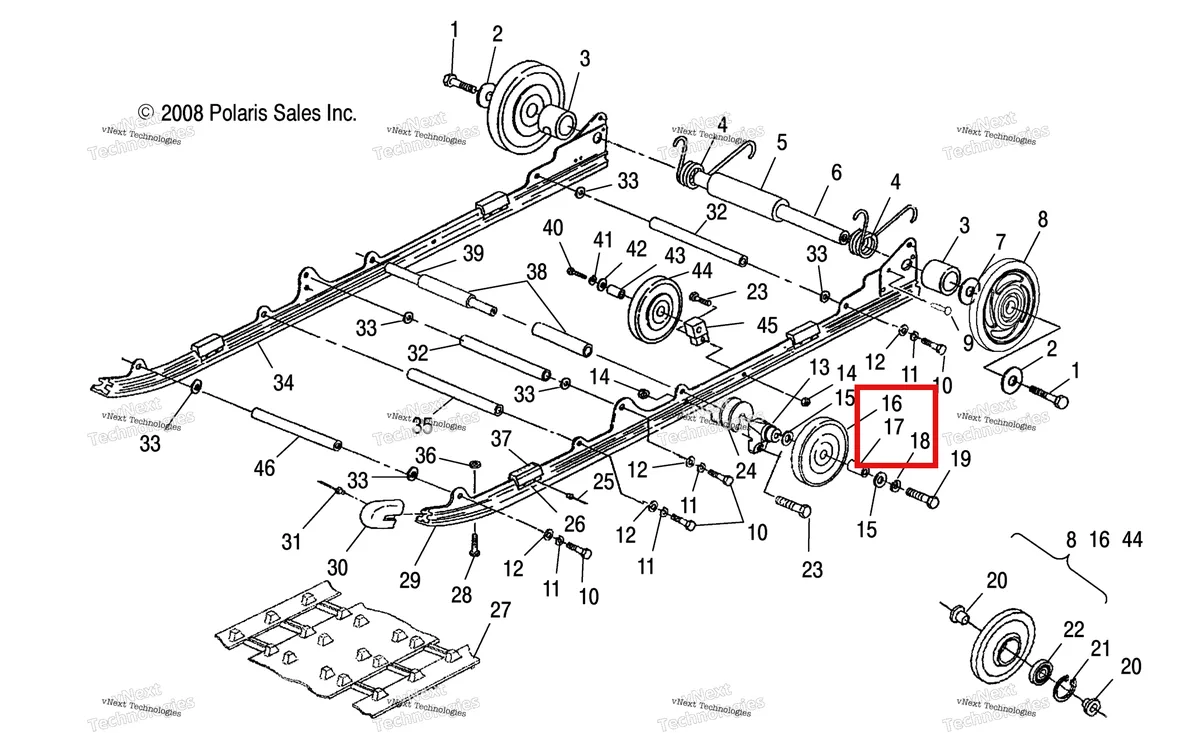 Деталь 5333116 на схеме узла Suspension, Rear