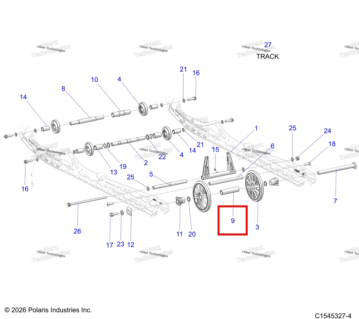 Деталь 5338618 на схеме узла Suspension, Rear S27tgm9b
