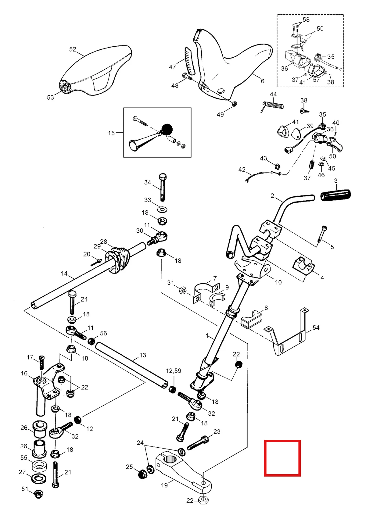 Деталь 5340990 (Главная Пробка) на схеме узла 07- Steering