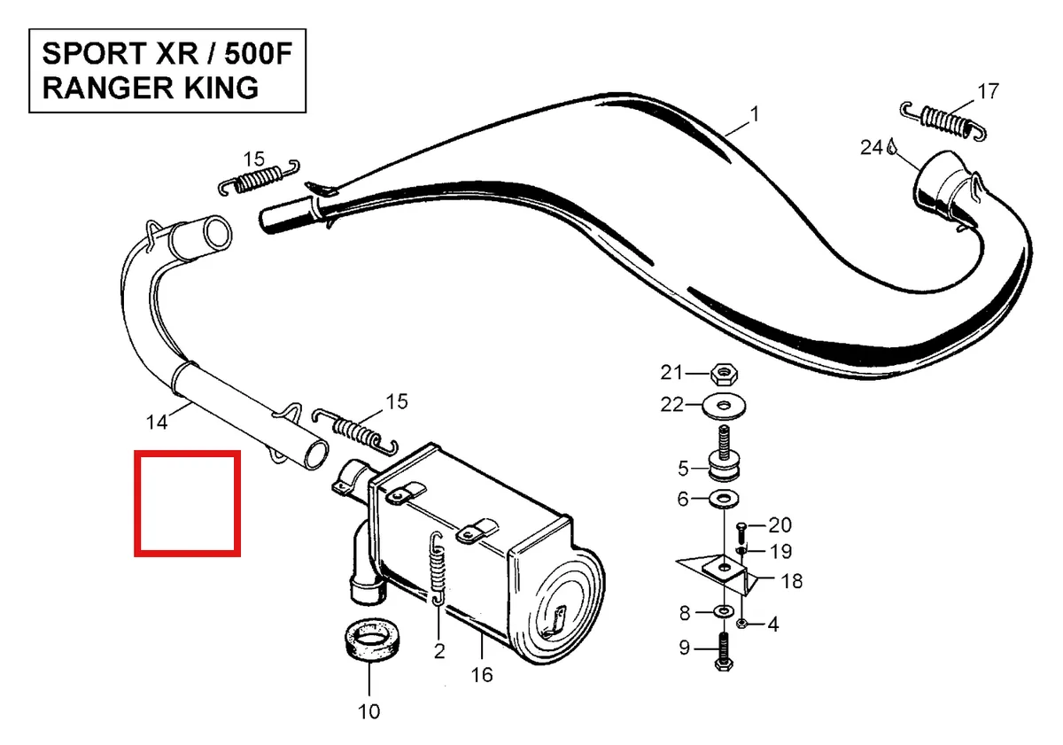 Деталь 5341367 (Деталь Tail Pipe) на схеме узла 01- Muffler