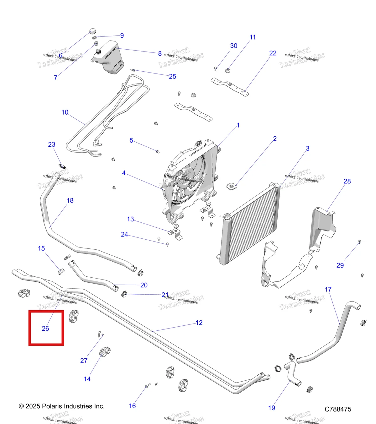 Деталь 5341690 на схеме узла Engine, Cooling System
