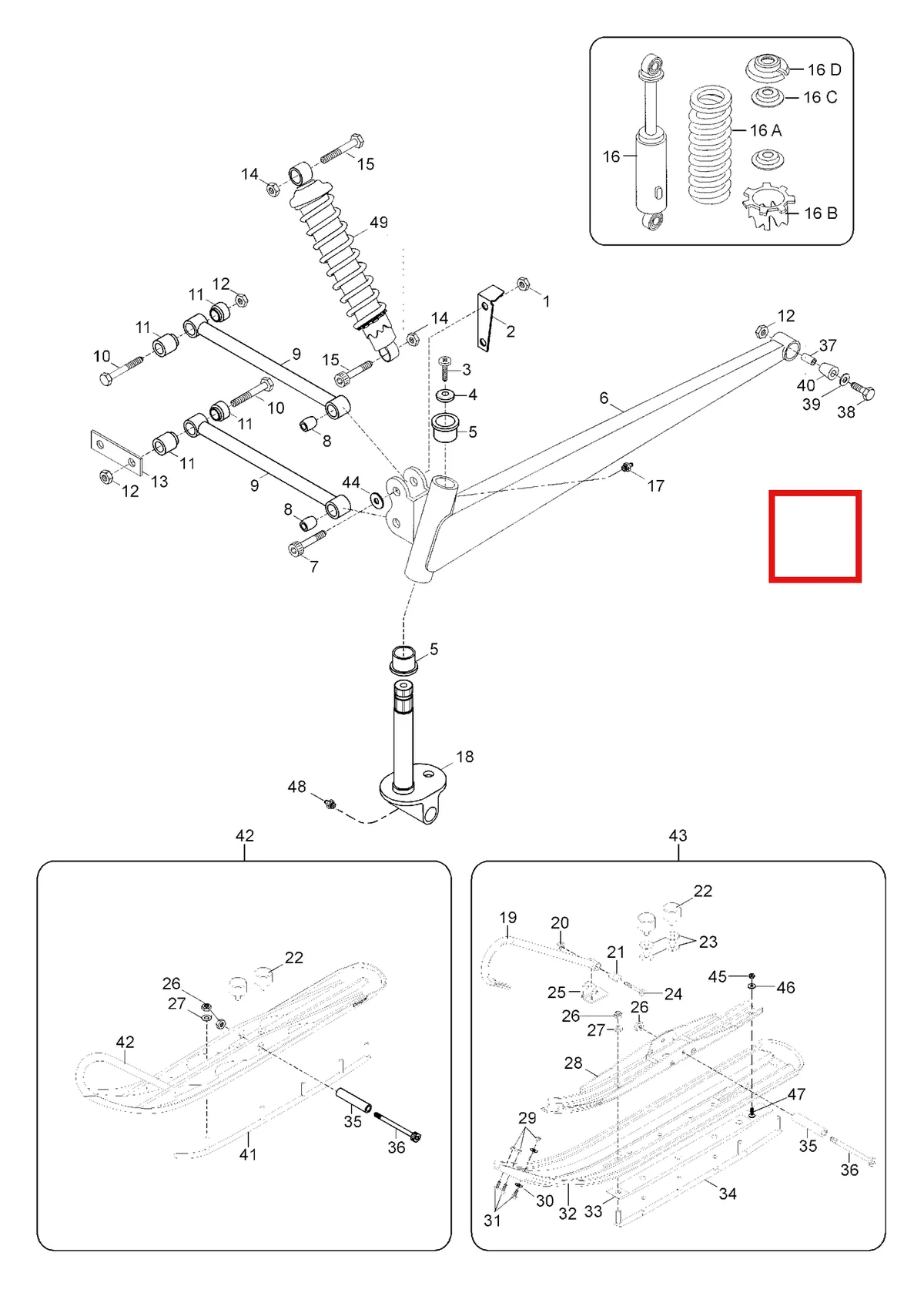 Деталь 5342016 (Деталь Swing Arm R.h.) на схеме узла 08- Front Suspension