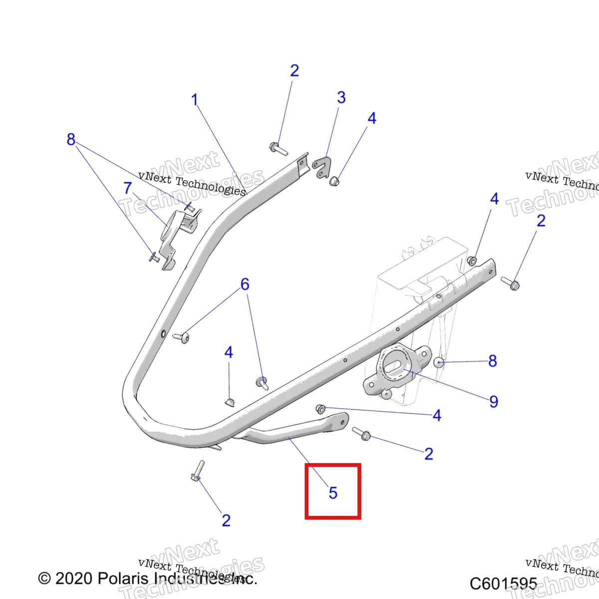 Деталь 5342112 на схеме узла Body, Bumper, Front