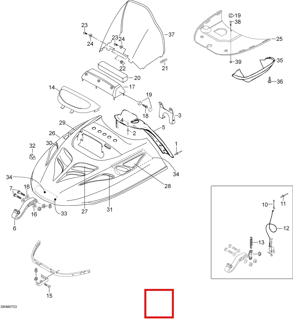 Деталь 5342673 (Деталь Side Grill L.h.) на схеме узла 09- Hood