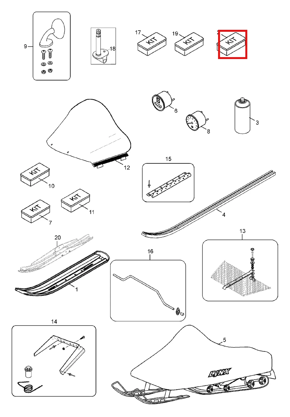 Деталь 5342710 (Деталь Fuel Gauge Kit) на схеме узла 11- Accessories