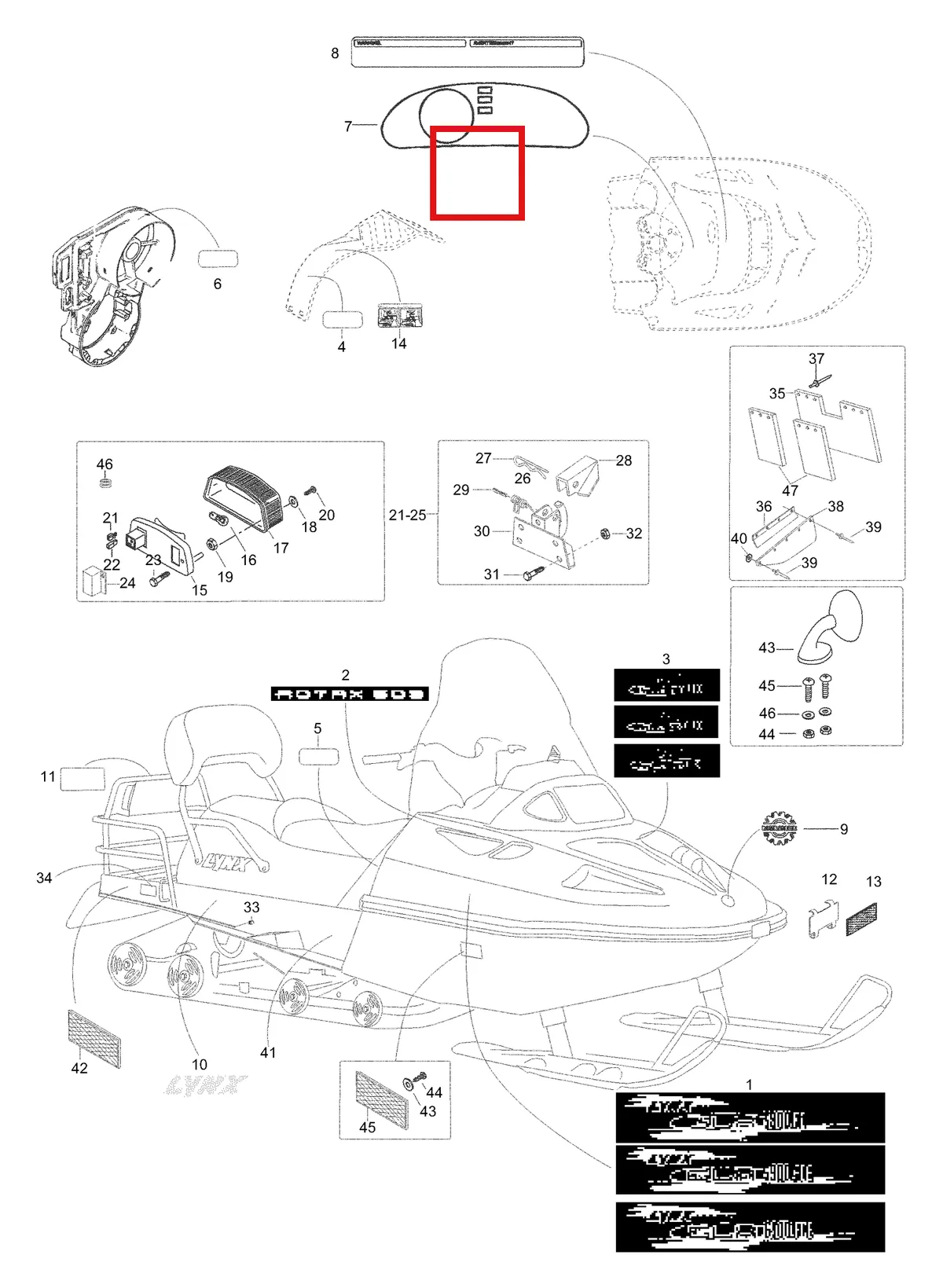 Деталь 5343810 (Деталь Dash Decal) на схеме узла 09- Equipment