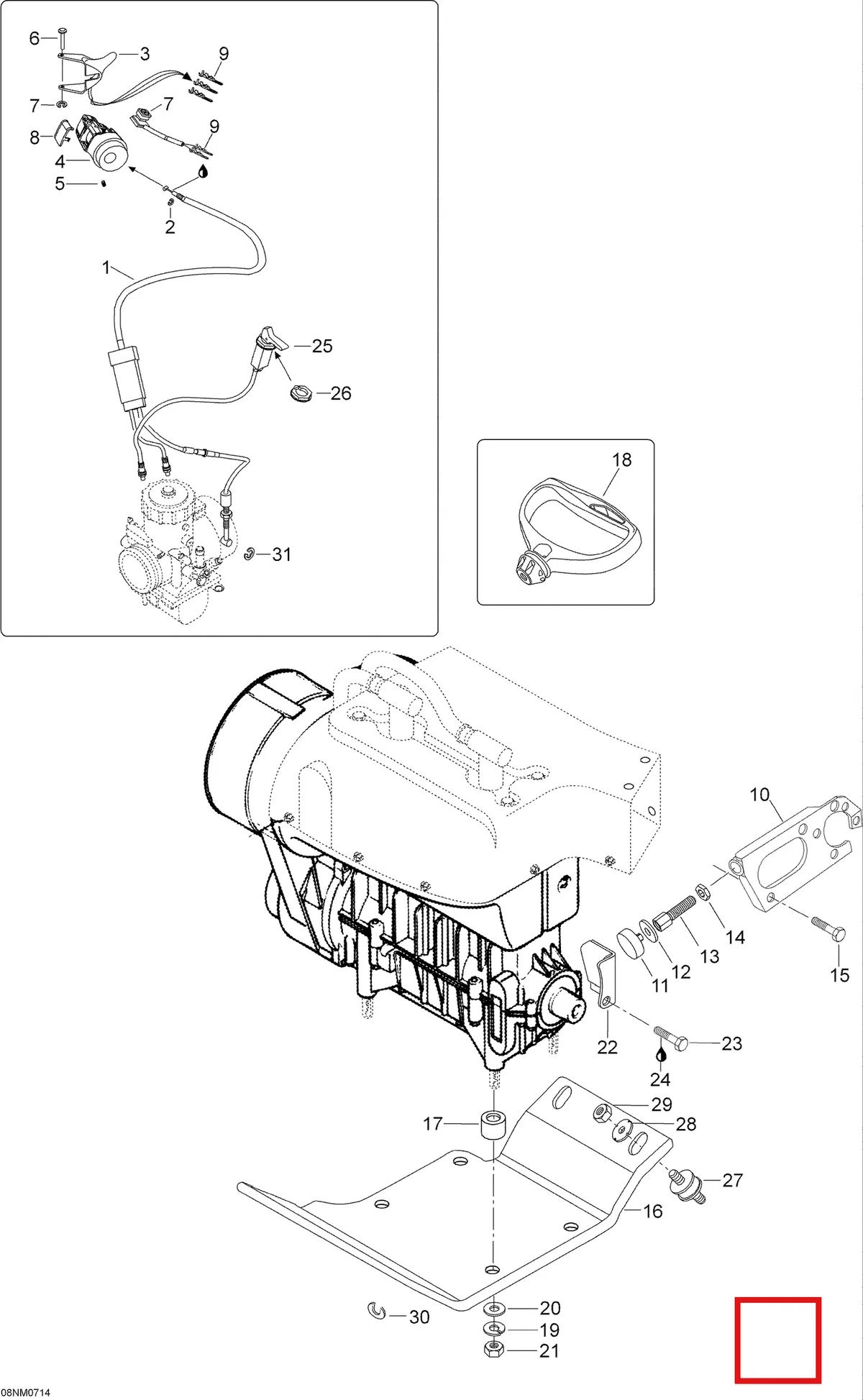 Деталь 5344446 (Пластина) на схеме узла 01- Engine And Engine Support