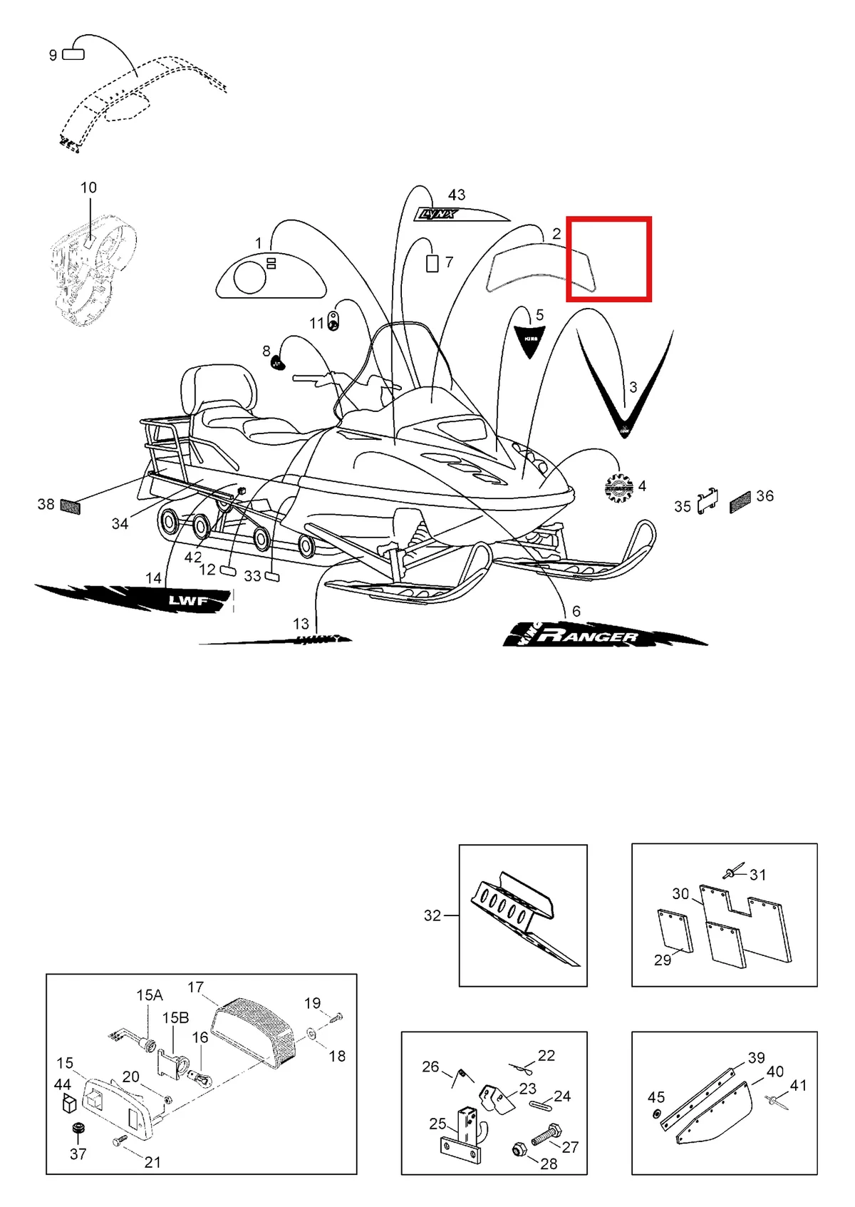 Деталь 5344610 (Деталь Hood Decal, R.h.) на схеме узла 09- Equipment