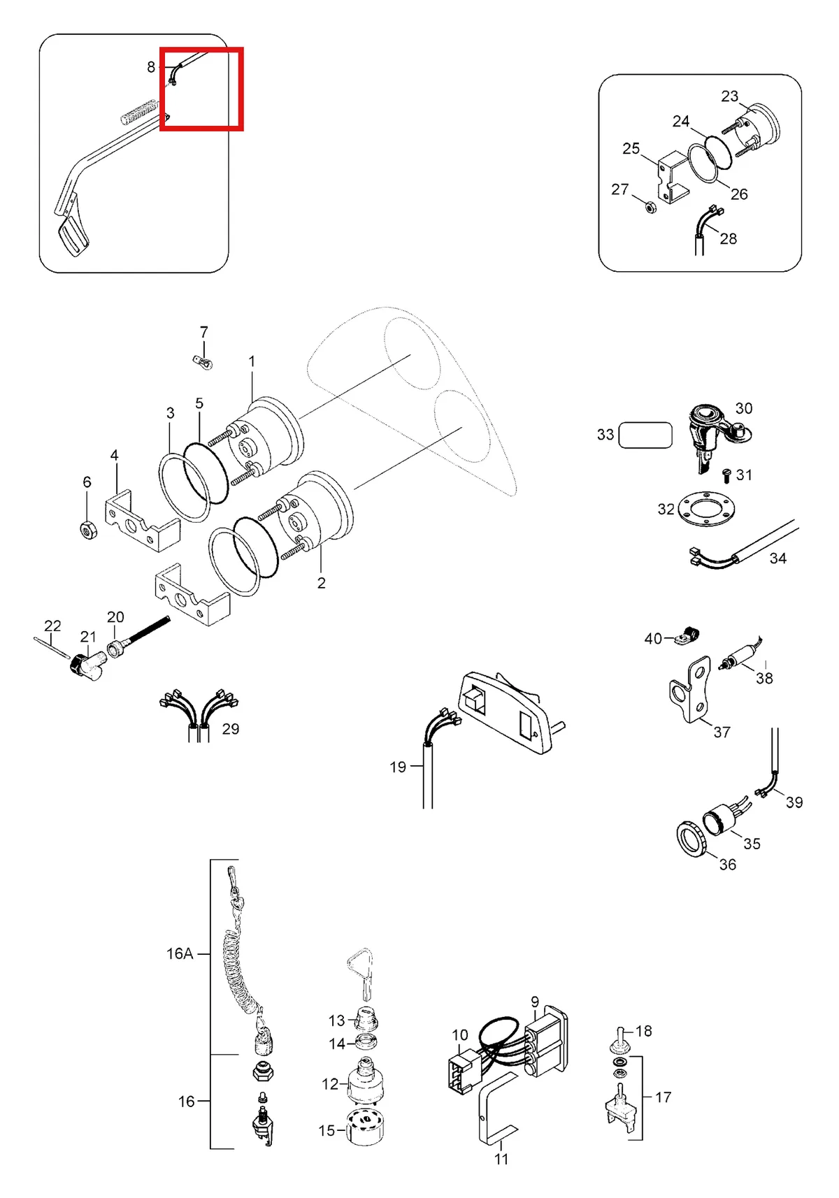 Деталь 5344683 (Деталь Rear Heaters Harness) на схеме узла 10- Electric
