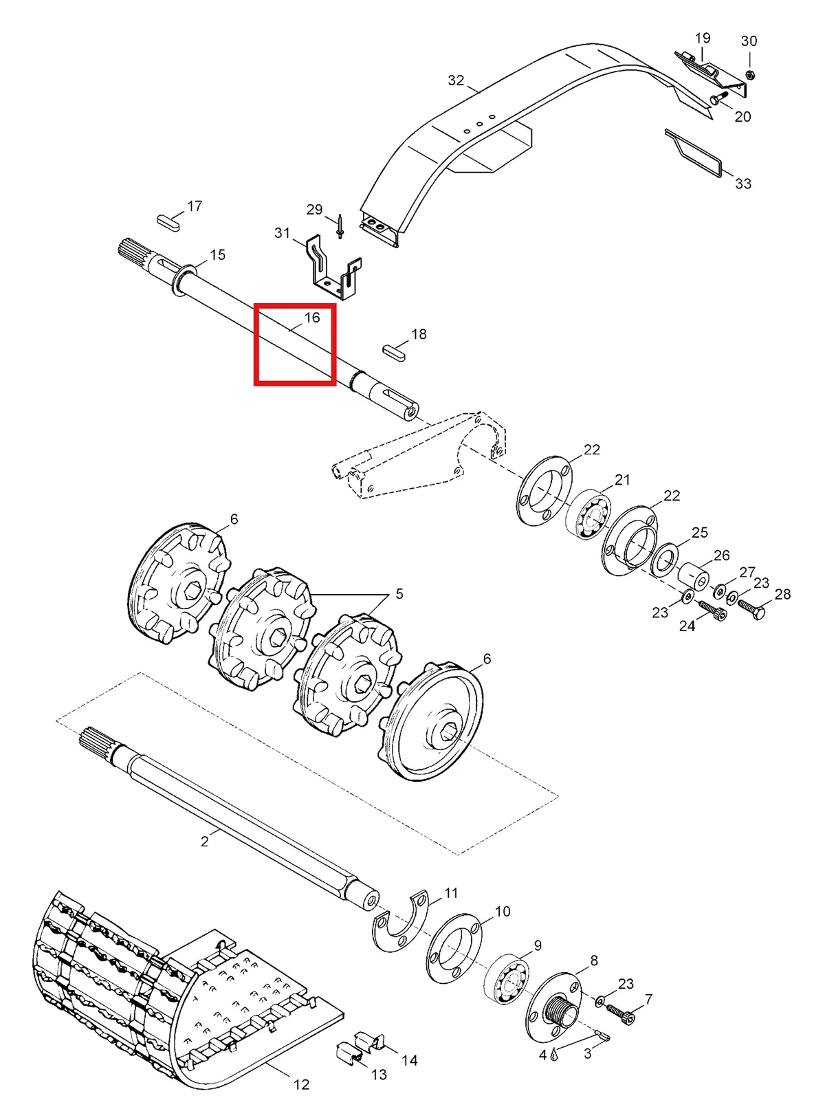 Деталь 5344858 (Стопорное кольцо) на схеме узла 05- Drive Axle