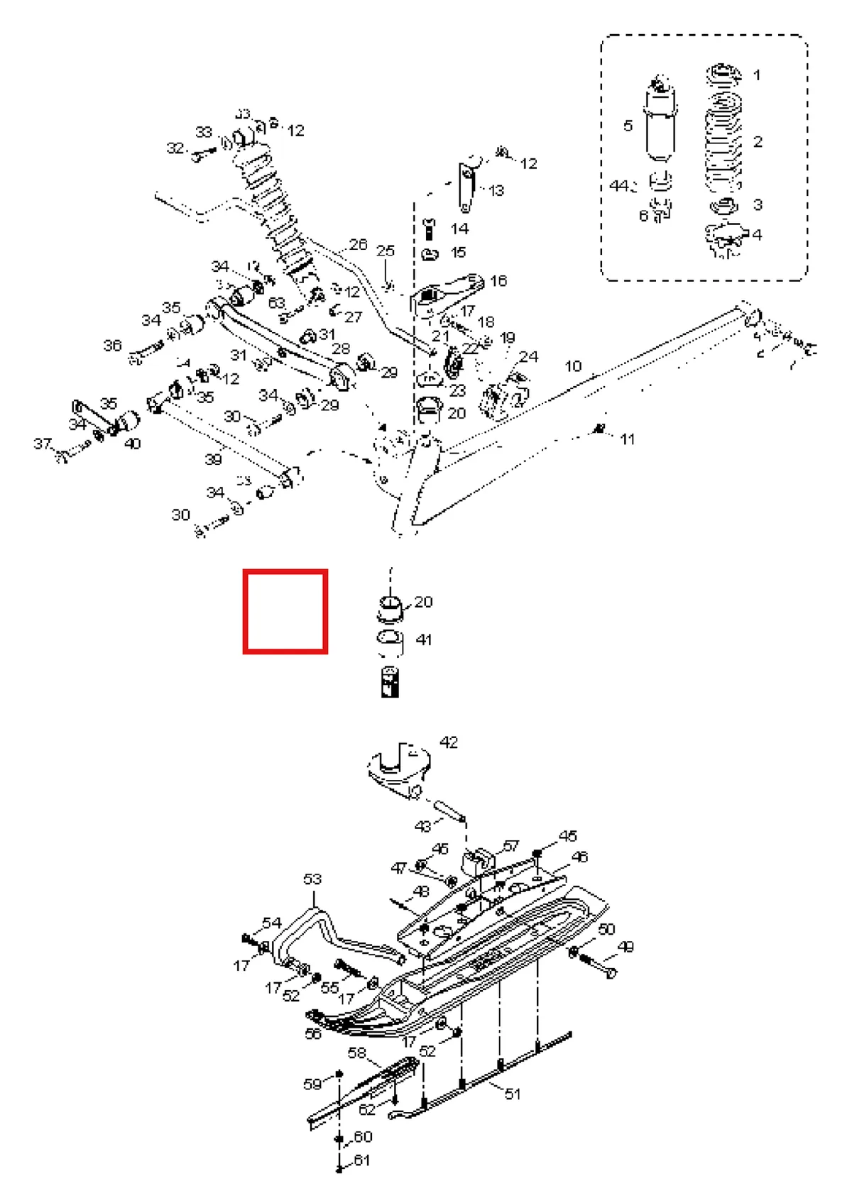 Деталь 5345562 (Деталь Lower Arm Blue) на схеме узла 08- Front Suspension