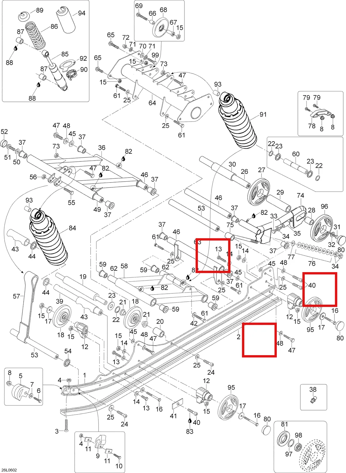 Деталь 5346900 (Деталь Shaft , L=215) на схеме узла 08- Rear Suspension