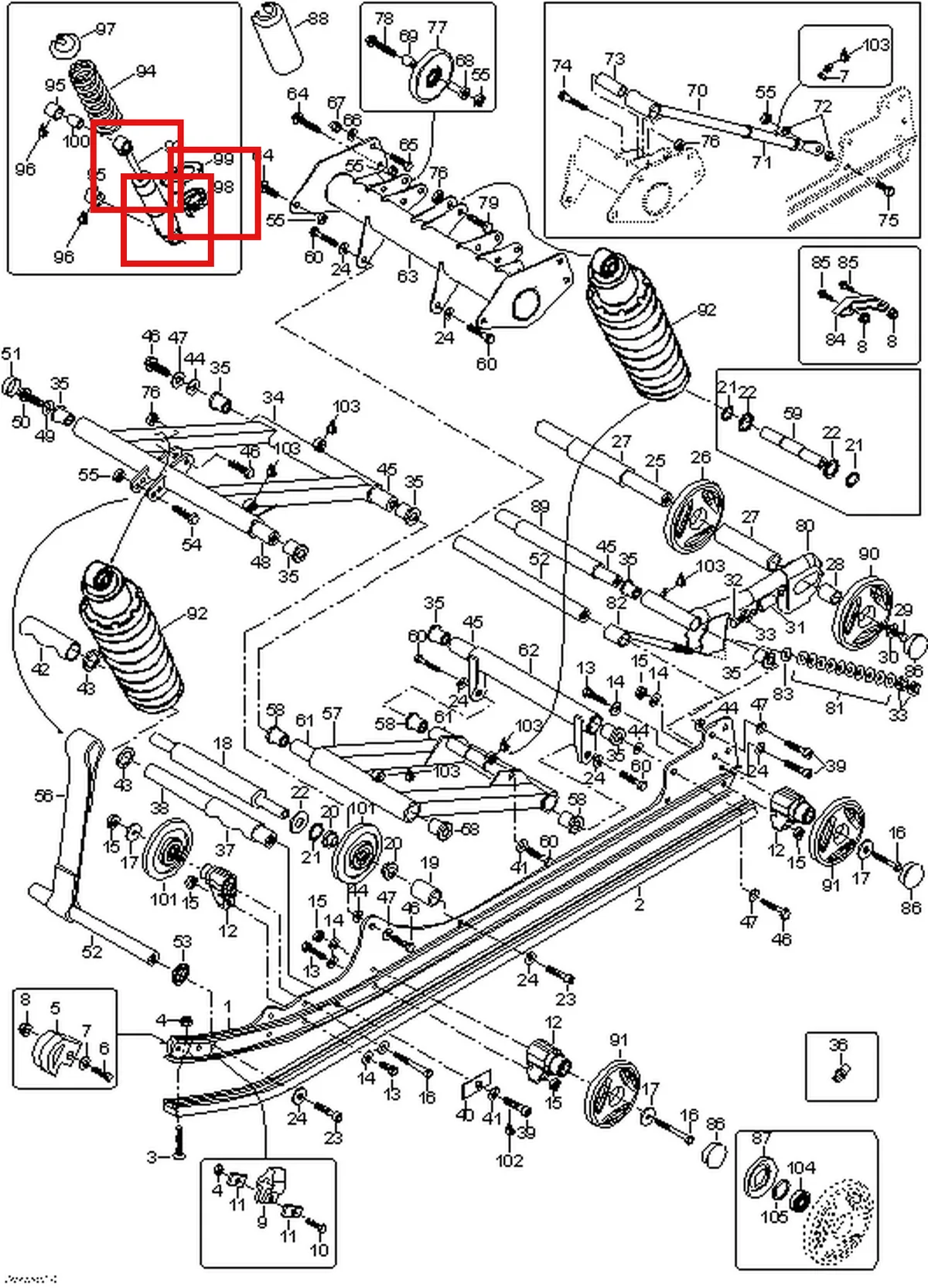 Деталь 5347713 (Мост) на схеме узла 08- Rear Suspension
