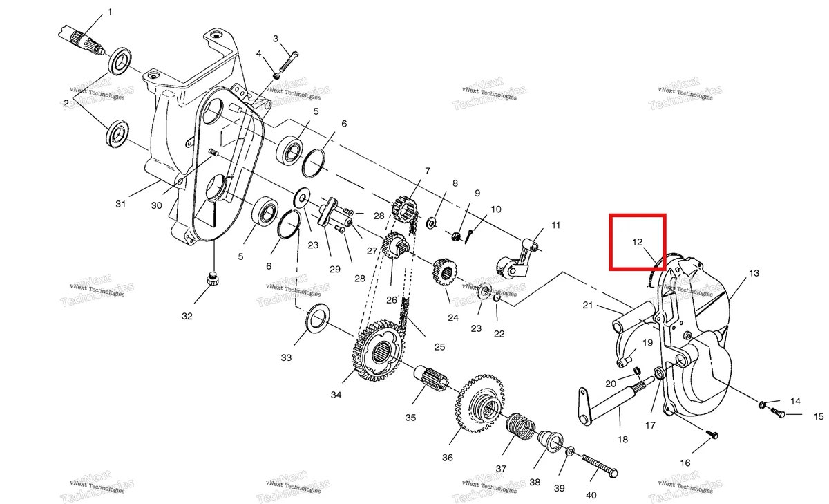 Деталь 5410277 на схеме узла Chaincase