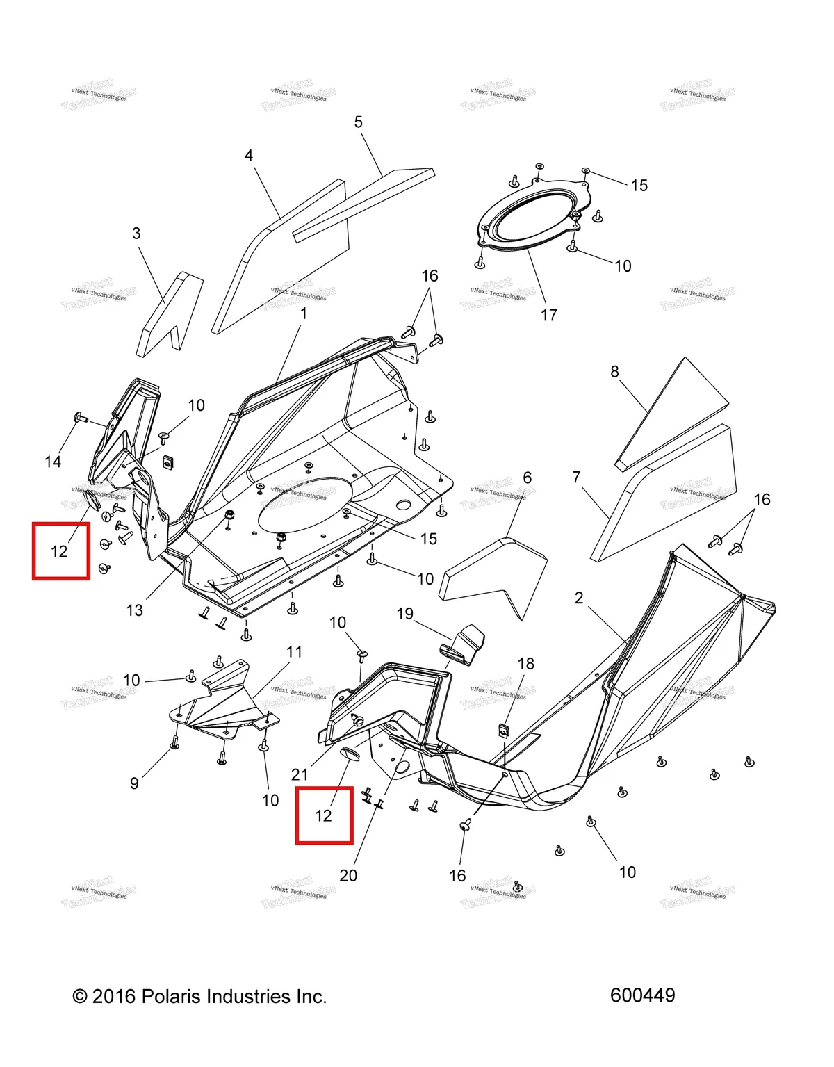 Деталь 5410582 на схеме узла Body, Fenders