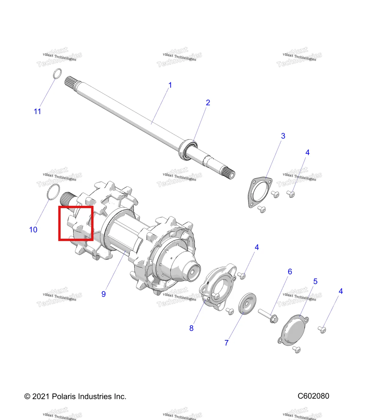 Деталь 5411411 на схеме узла Drive Train, Jackshaft & Driveshaft S27tde9f
