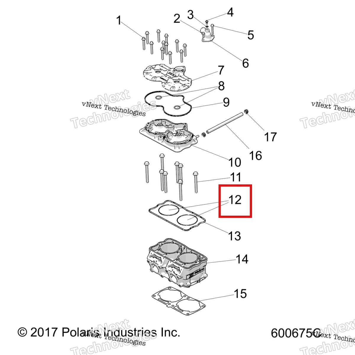 Деталь 5413319 на схеме узла Engine, Cylinder