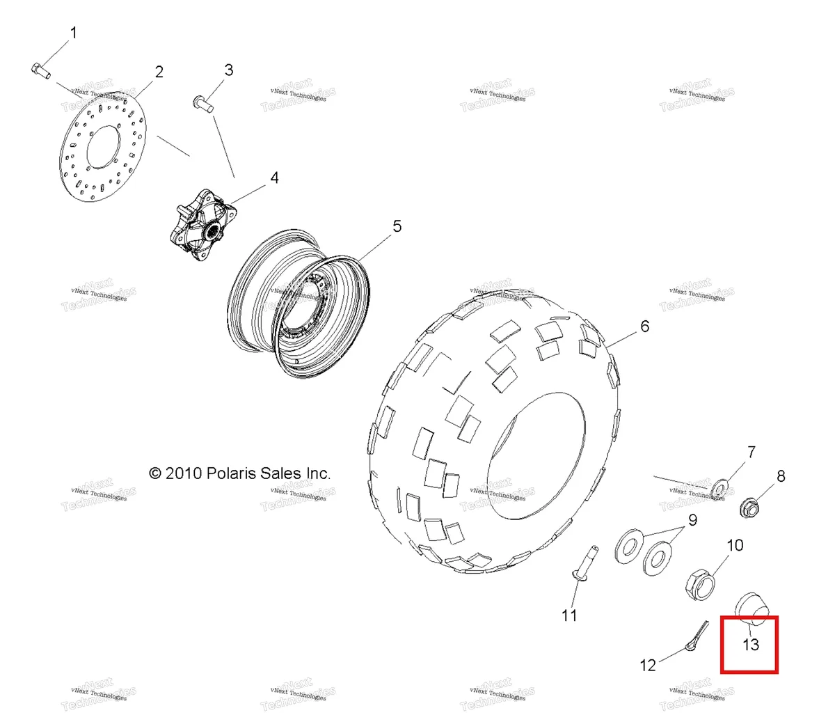 Деталь 5413427 на схеме узла Wheels, Front