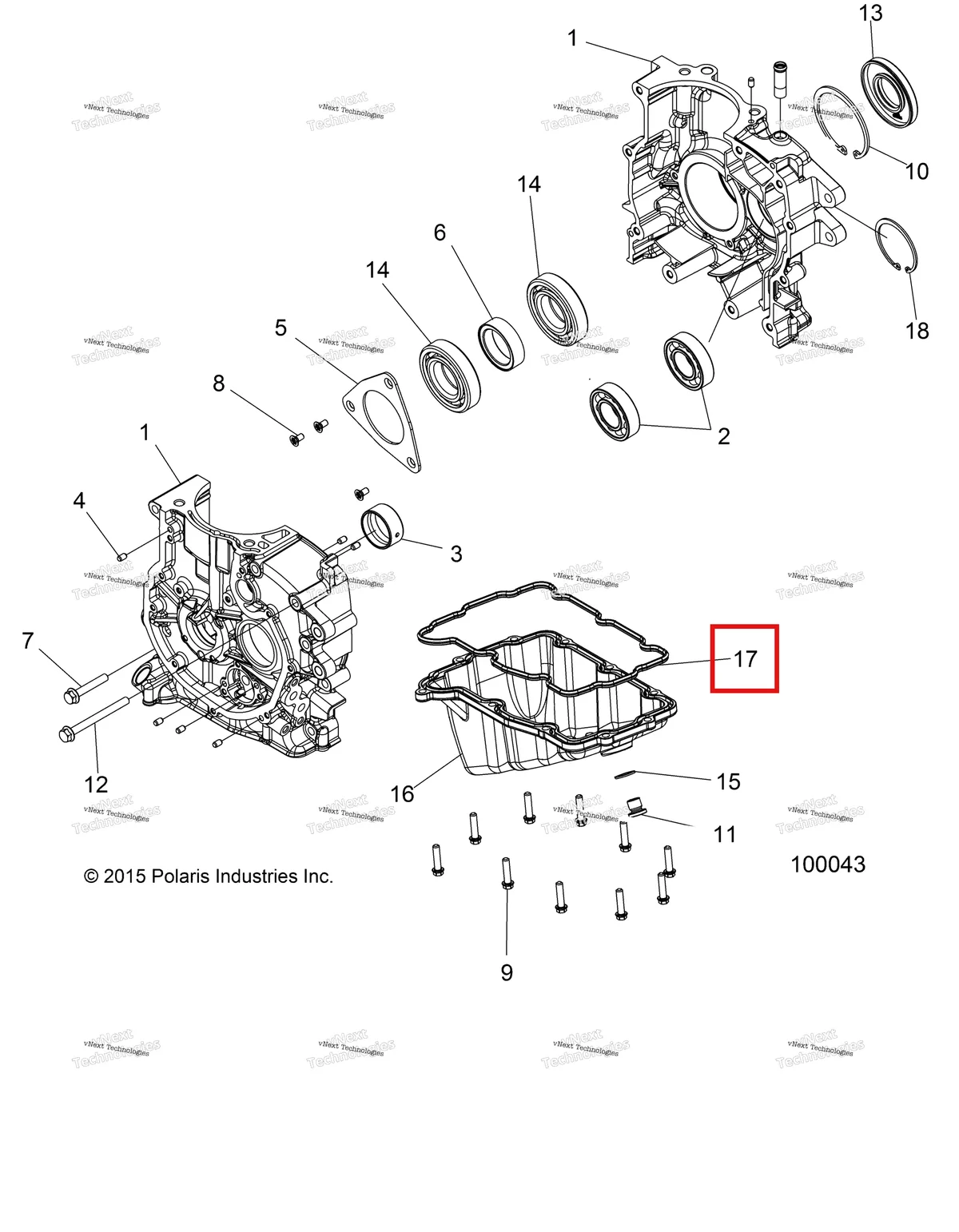 Деталь 5414626 на схеме узла Engine, Crankcase