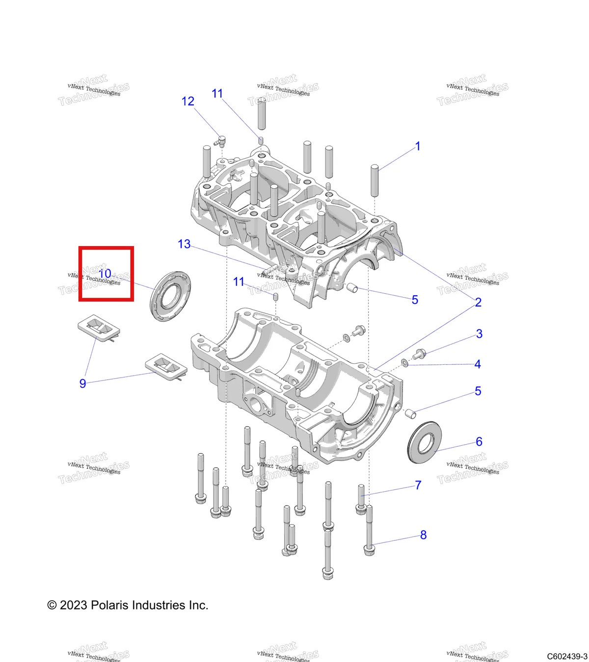 Деталь 5415026 на схеме узла Engine, Crankcase