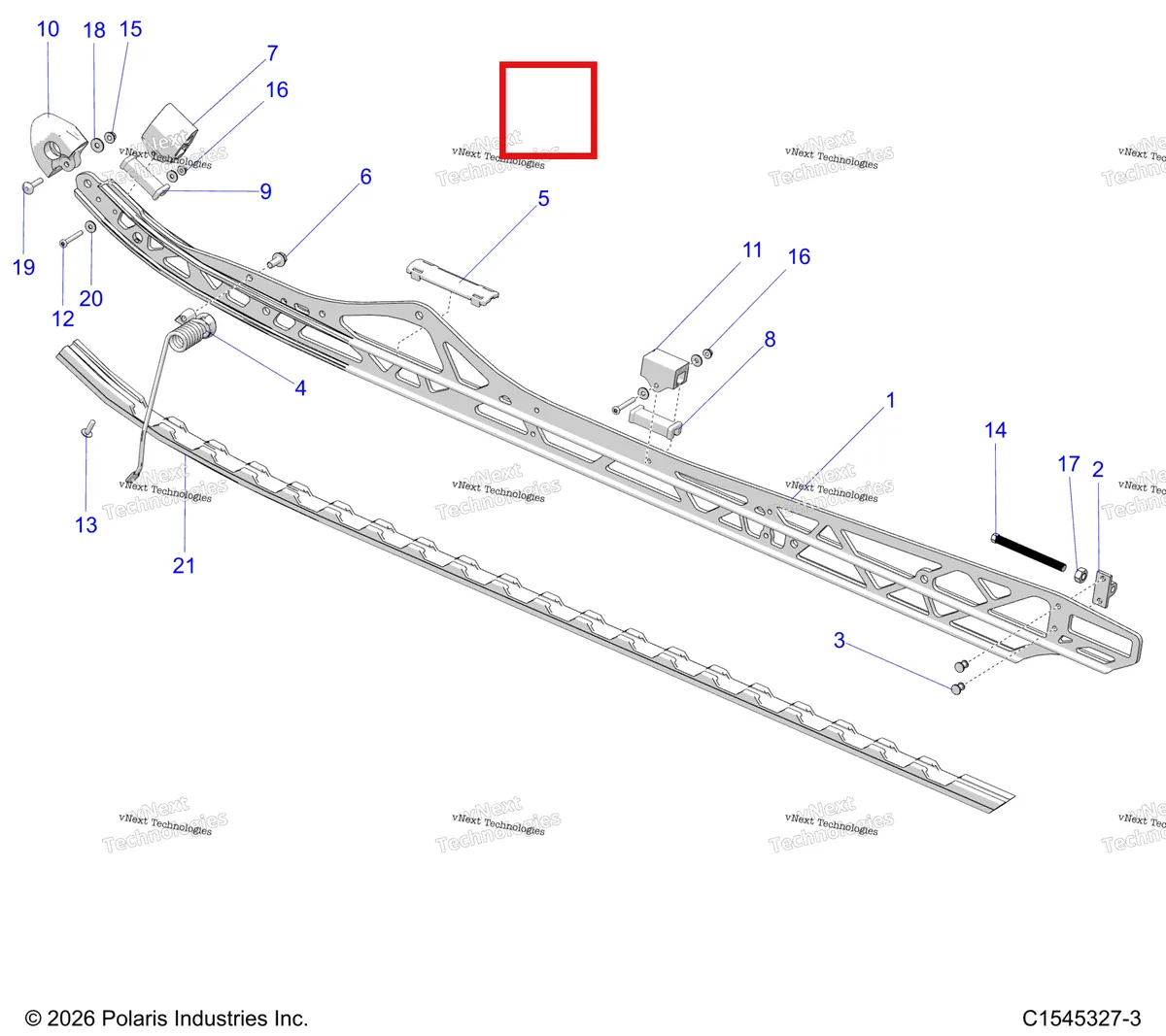 Деталь 5415327 на схеме узла Suspension, Rail Beams, Lh/Rh S27tfb6r