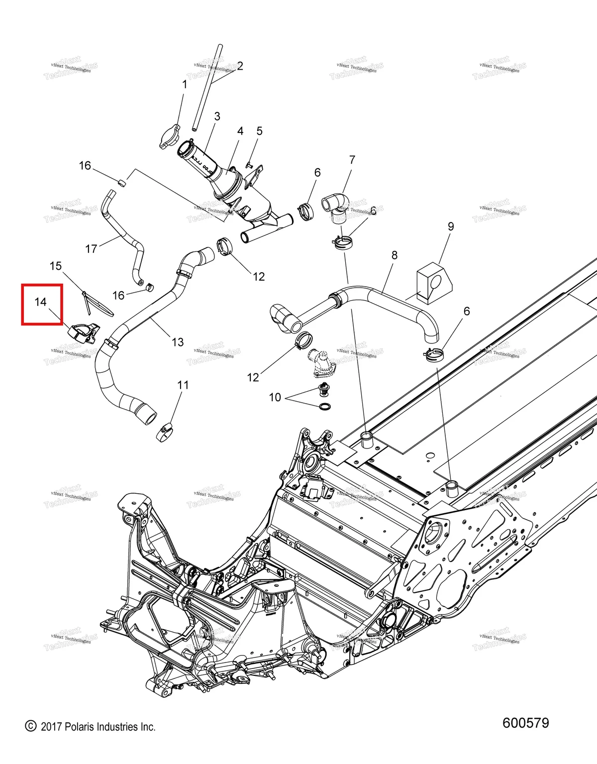 Деталь 5416295 на схеме узла Engine, Cooling System