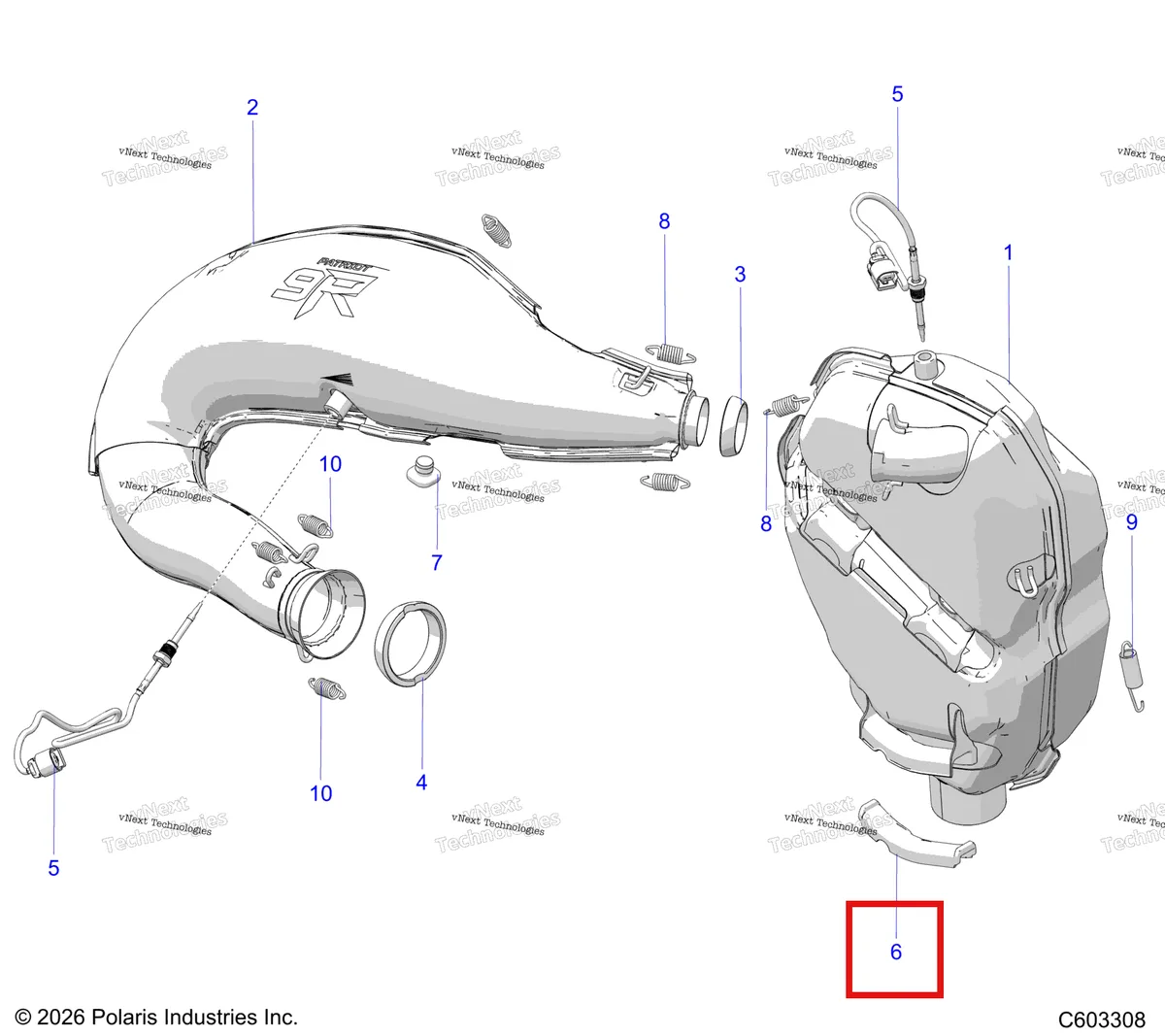 Деталь 5416854 на схеме узла Engine, Exhaust S27tlc9b/Tlr9b