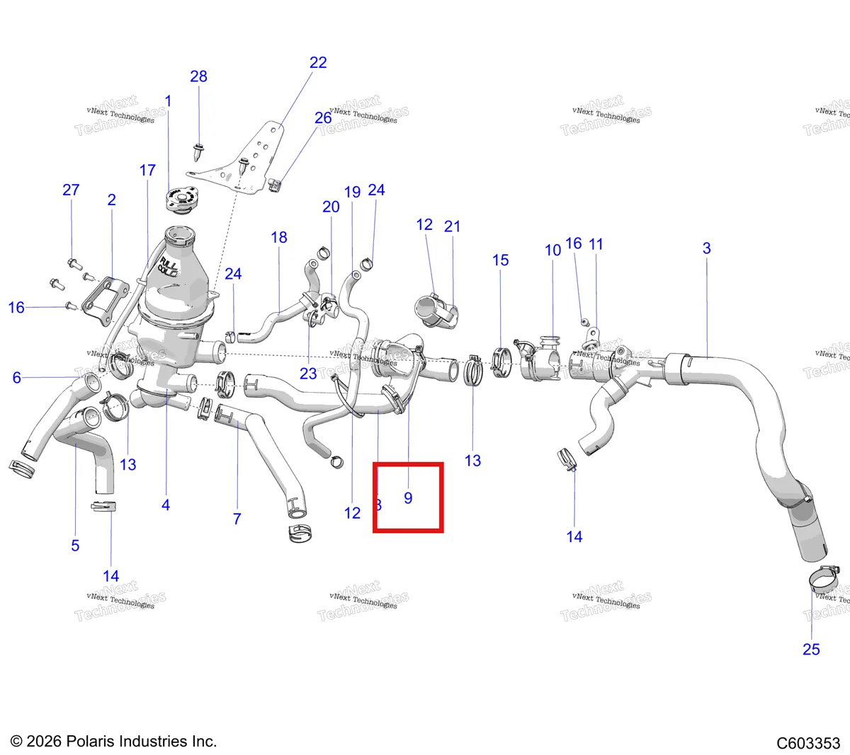Деталь 5417714 на схеме узла Engine, Cooling System