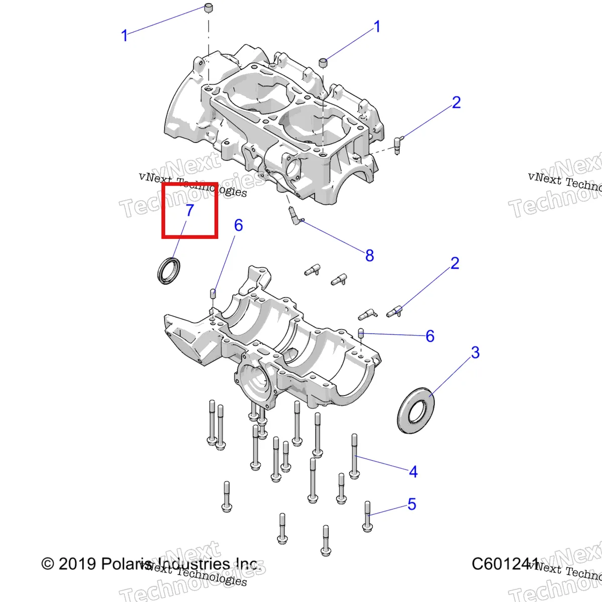 Деталь 5417863 на схеме узла Engine, Crankcase