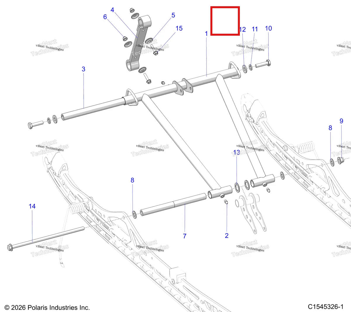 Деталь 5418339 на схеме узла Suspension, Torque Arm, Front S27tfg9bs