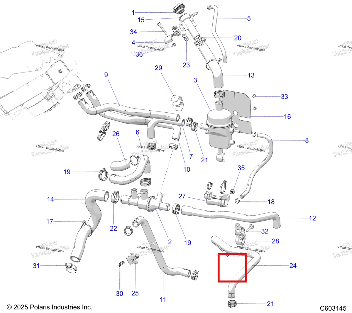 Деталь 5418358 на схеме узла Engine, Cooling