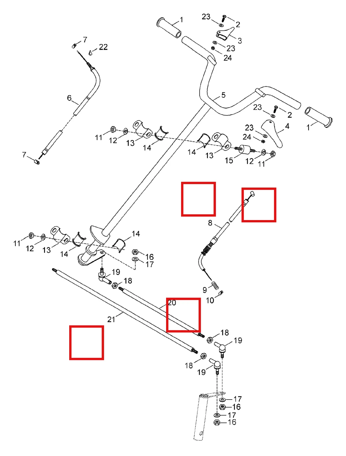 Деталь 542092 (Деталь Half Bushing) на схеме узла 07- Steering