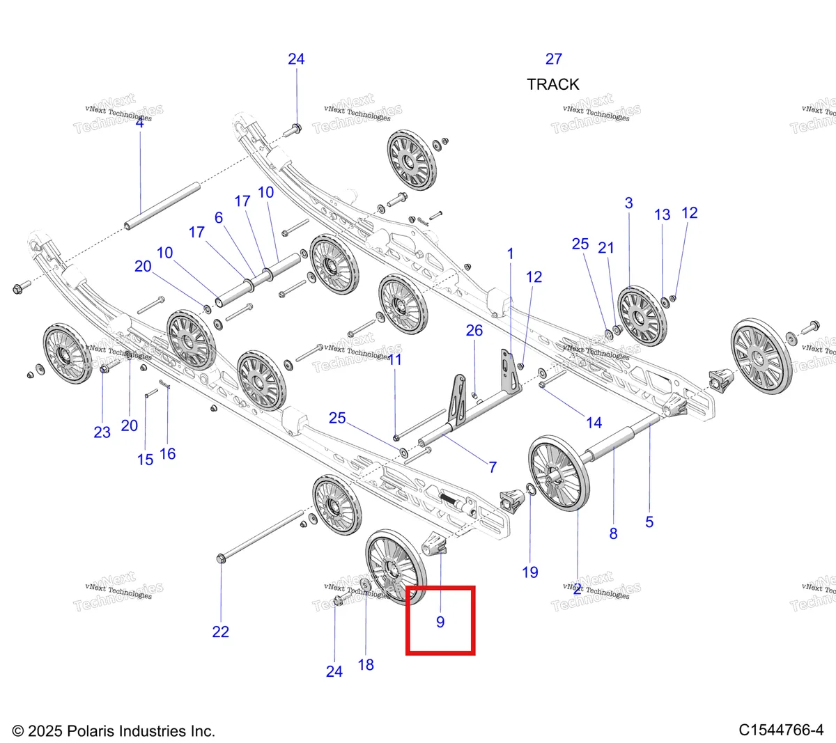 Деталь 5432535 на схеме узла Suspension, Rear S27tlp8rs