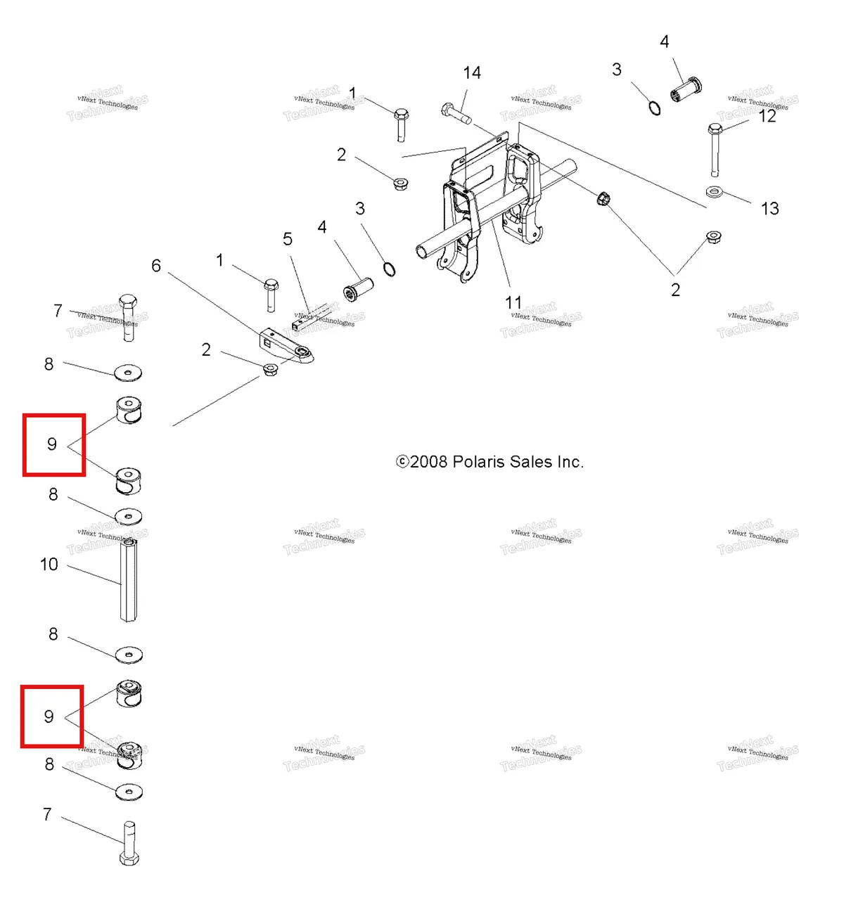 Деталь 5432598 на схеме узла Suspension, Torsion Bar