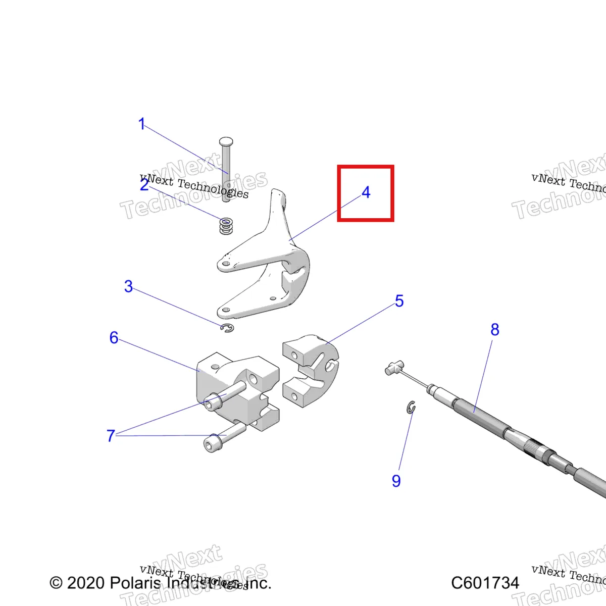 Деталь 5432970 на схеме узла Engine, Throttle Asm