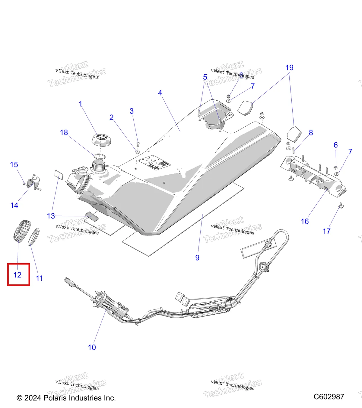 Деталь 5436628 на схеме узла Fuel System, Fuel Tank Asm. S27tde6rs