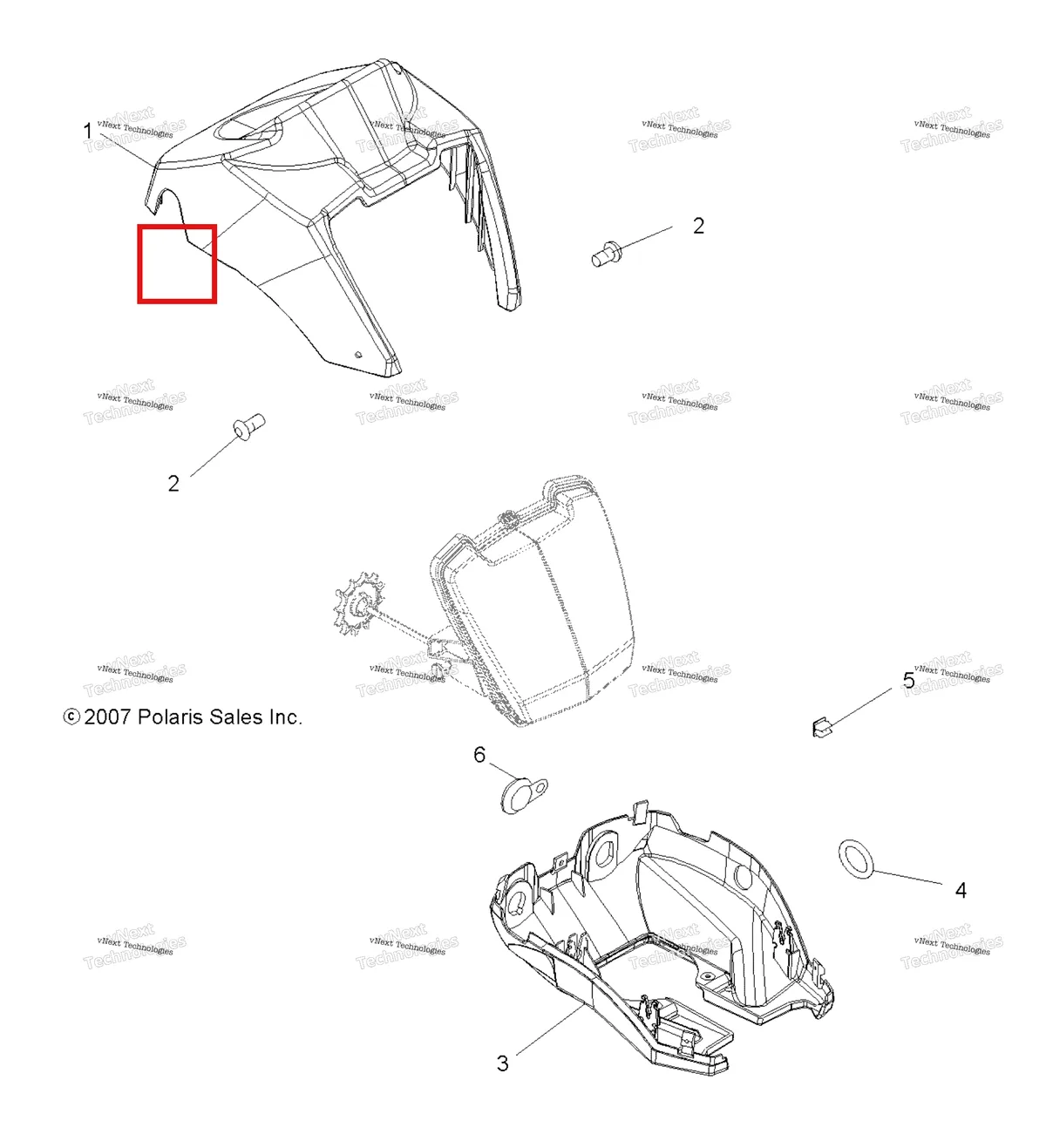 Деталь 5436819-498 на схеме узла Body, Headlight Pod