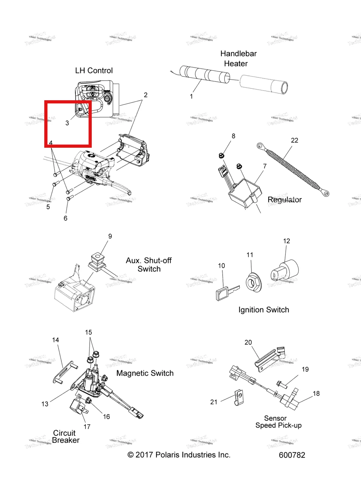 Деталь 5438874 на схеме узла Electrical, Switches & Components