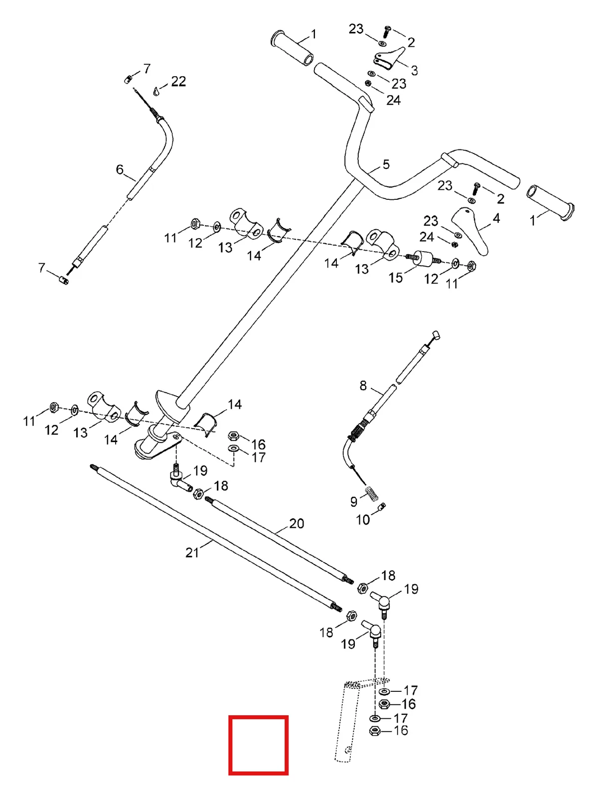 Деталь 5440299 (Деталь Tie Rod) на схеме узла 07- Steering