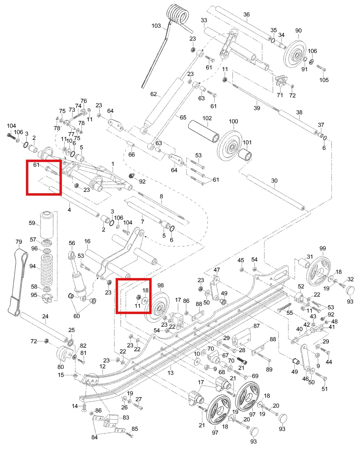 Деталь 5441491 (Гильца) на схеме узла 08- Rear Suspension
