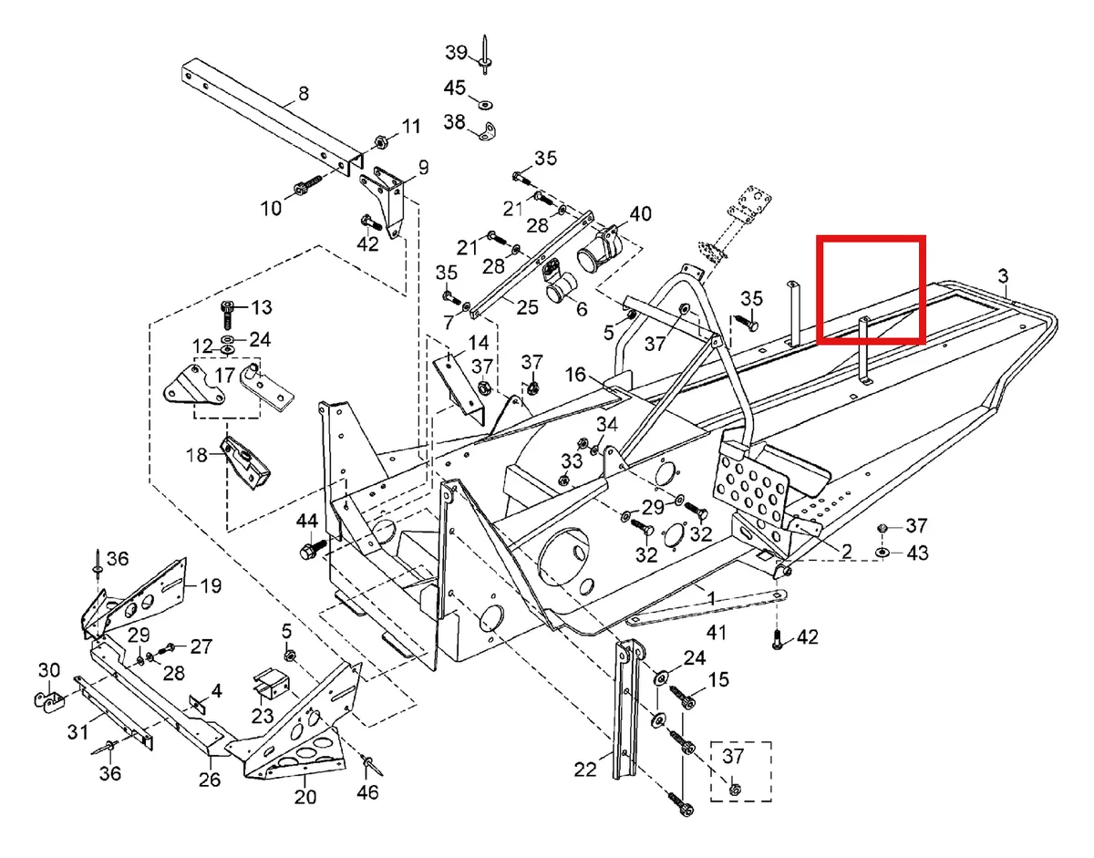 Деталь 5443999 (Деталь Rope Guide) на схеме узла 09- Frame