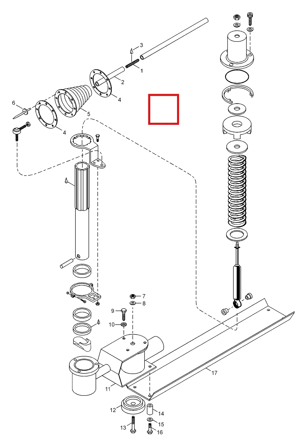 Деталь 5444667 (Деталь Tie Rod Extension) на схеме узла 11- MS-Kit