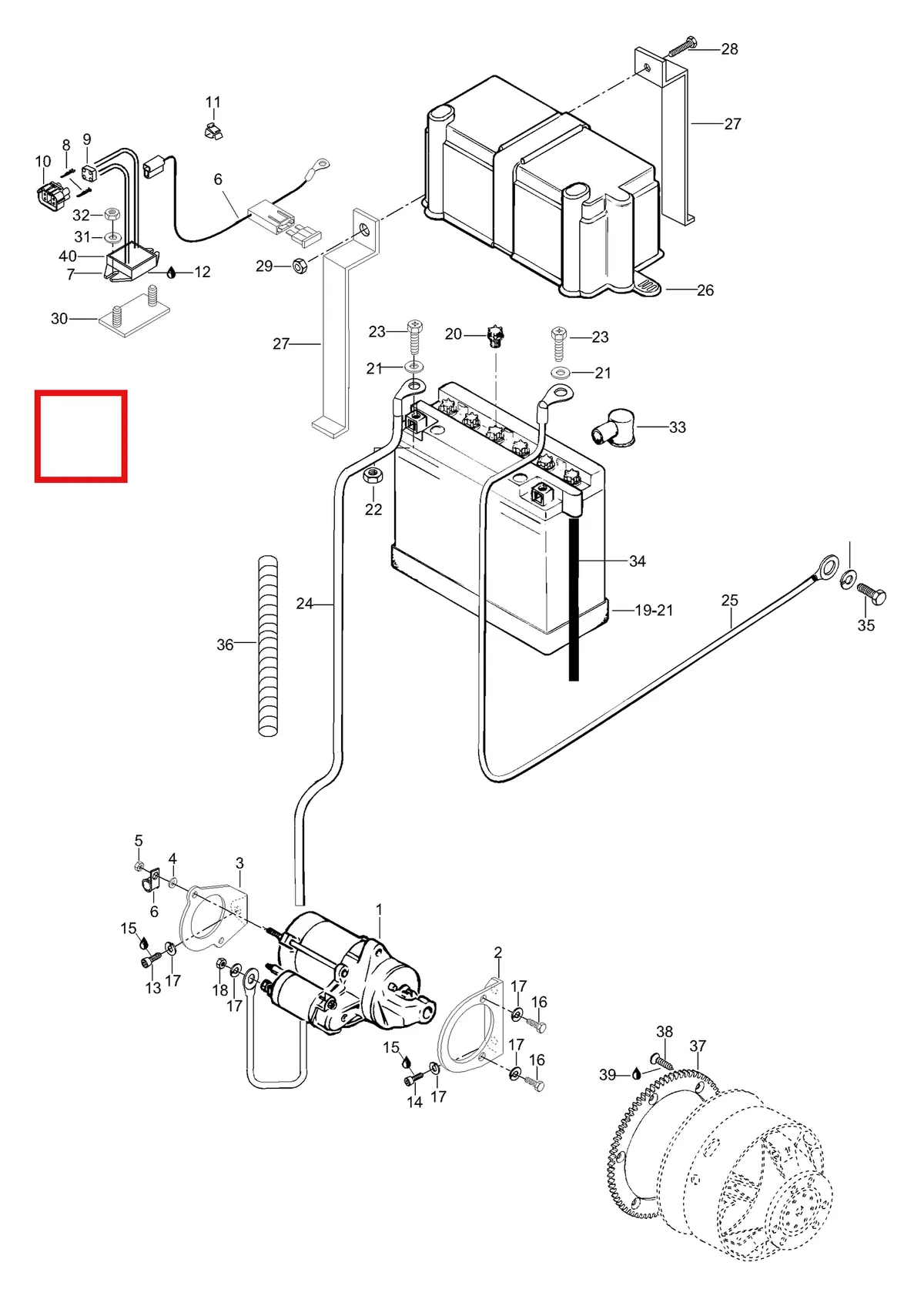 Деталь 5445079 (Деталь Shelter Plate) на схеме узла 10- Battery